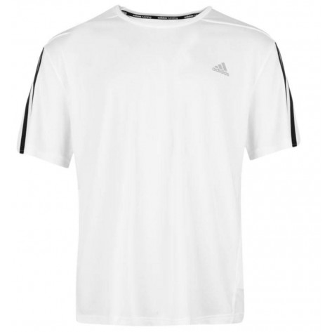 Camiseta adidas Questar Hombre Running T Shirt Blanco Talla XL