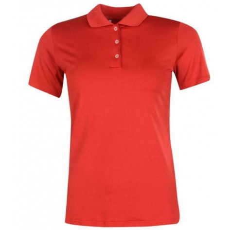 Ladies Polo Shirt adidas Mujer Rojo Talla L