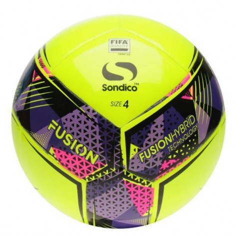 Balón Futbol Fusion Sondico Amarillo Talla 5
