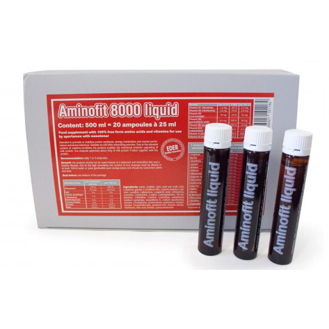 Aminofit 8000 Liquido Ampollas 22 ml Caja 20u