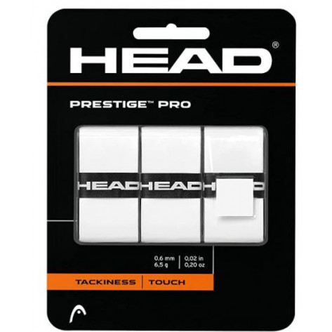 Overgrips Head Prestige Pro Blíster 3 unid Blanco