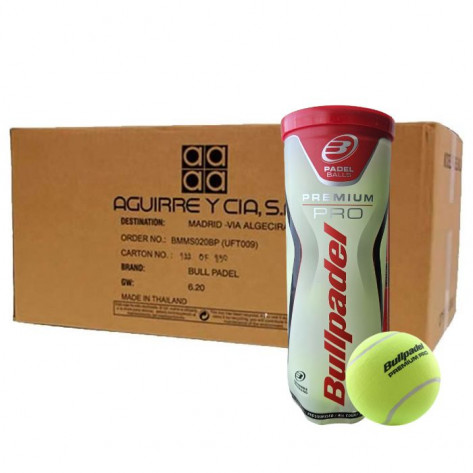 Pelotas Pádel Bullpadel Premium Pro Cajón 72 (24x3)