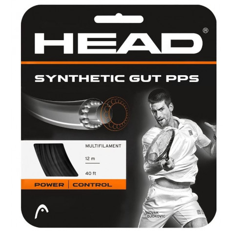 Cordaje Tenis Head Synthetic Gut PPs Set 12m Negro