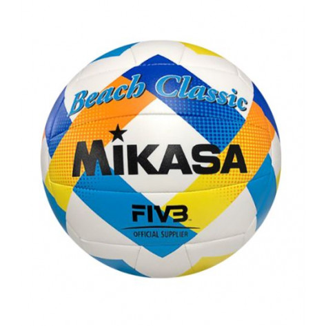 Balón Voleibol Mikasa V543C Blanco Amarillo Azul