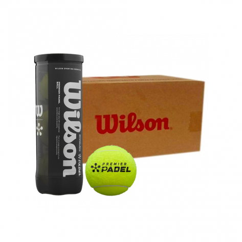 Pelotas Padel Wilson Premier Padel Cajón 24 Botes de 3 Pelotas