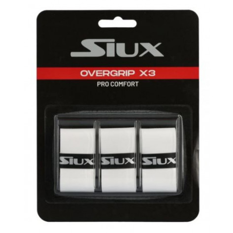 Overgrips Pádel Siux Pro COMFORT Blíster 3u Blanco