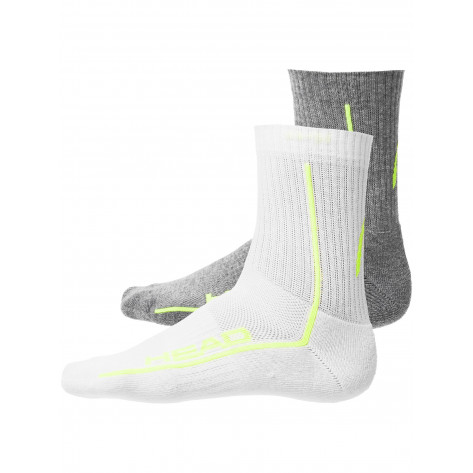 Calcetines Head All Sports Performance Short 2 Pares Gris/Blanco