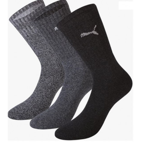 Calcetines Puma Regular Crew Pack 3 Pares Gris/Antracita/Gris