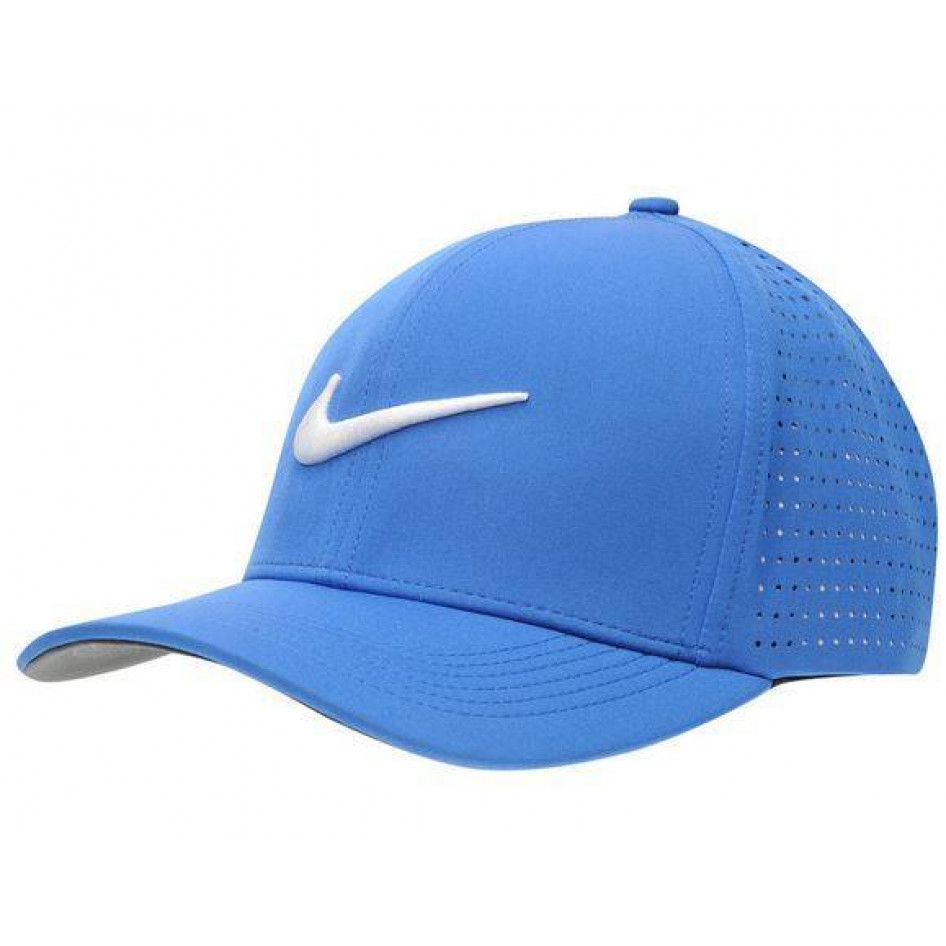 Hay una necesidad de Montaña Kilauea calcio Gorra Nike AeroBill Golf Hombre Azul | SPORT AND TREND