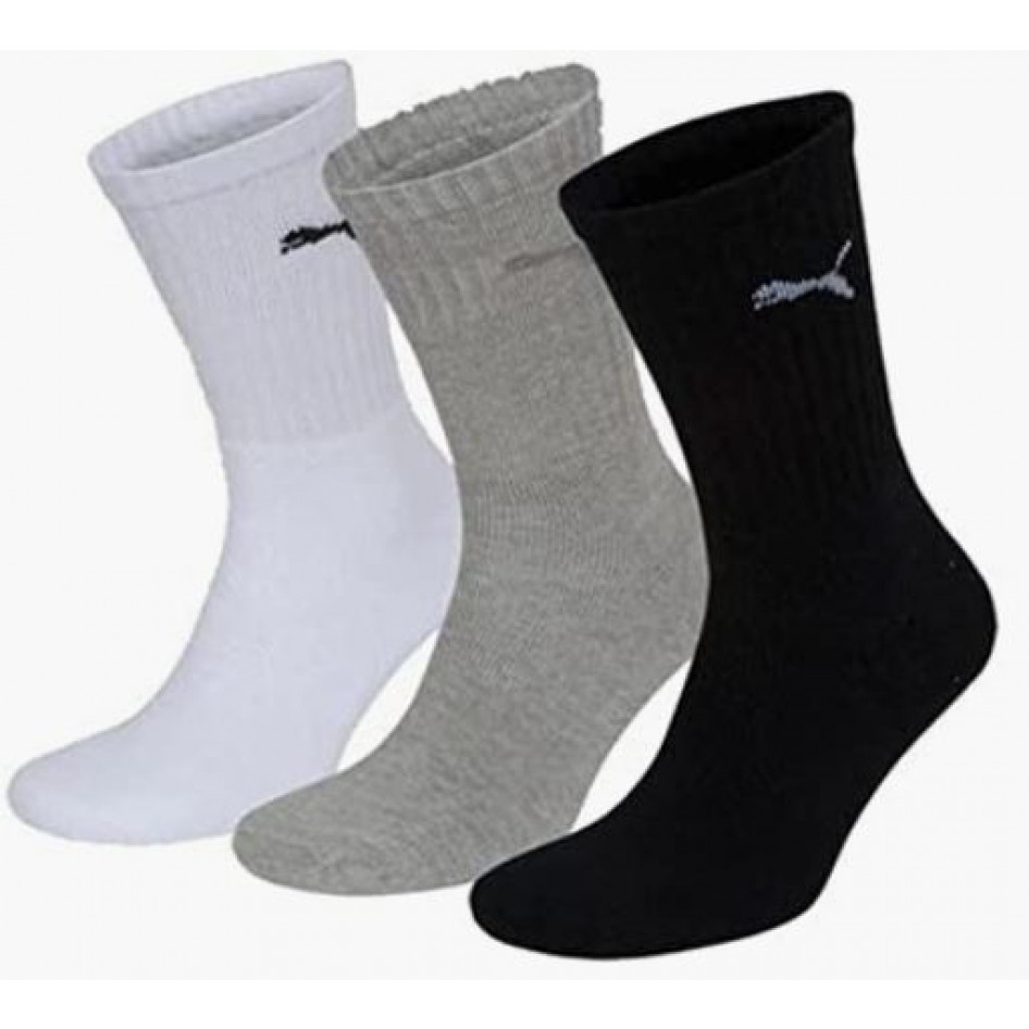 PUMA P117807 Quarter - Paquete de 6 calcetines para hombre, blanco, negro,  gris, talla M, Varios colores