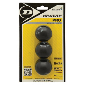 Bola Squash Dunlop PRO Blister x3 bolas