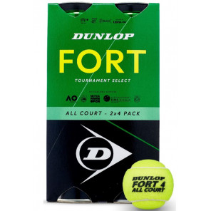 Pelotas Tenis Dunlop FORT ALL COURT TS x8