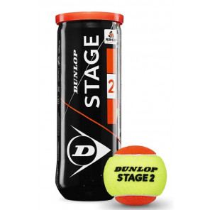 Pelotas Tenis Dunlop STAGE 2 ORANGE 1x3