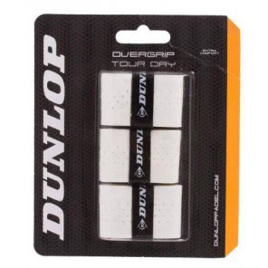 Overgrips Dunlop TOUR DRY x3 Blanco