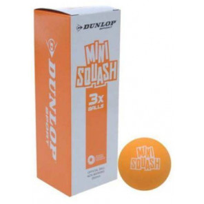 Bolas Mini Squash Dunlop x3 Play 50mm