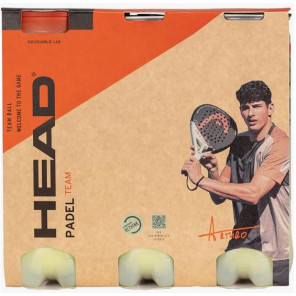 Pelotas Pádel Head Pádel Team 3 Botes 3 pelotas 3x3