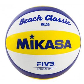 Balón Voley Playa Mikasa VXL30 Amarillo Azul Talla 5