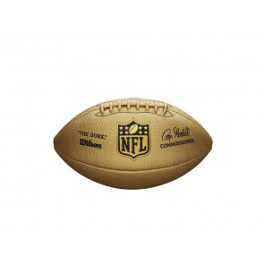 Balón Fútbol Americano Wilson NFL Duke Metallic Edition Gold Official Size