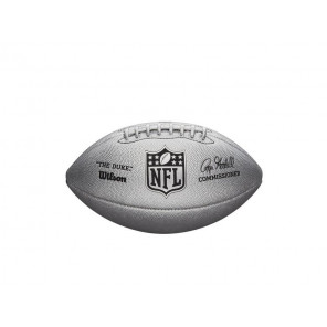 Balón Fútbol Americano Wilson NFL Duke Metallic Edition Silver Official Size