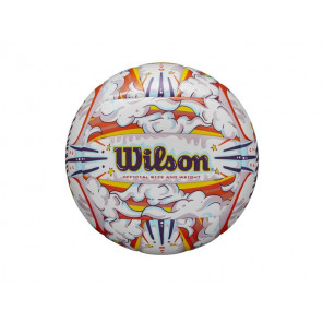 Balón Voleibol Wilson Graffiti Peace Blanco/Naranja Talla 5