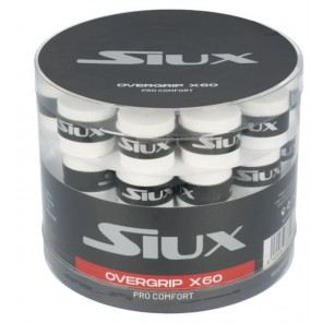 Overgrips Padel Siux Pro Comfort pack 60u Blanco