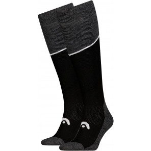 Calcetines Head Ski Beginner Kneehigh 2 Pares Negro/Gris