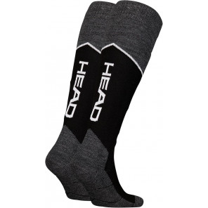 Calcetines Head Ski Beginner Kneehigh 2 Pares Negro/Gris