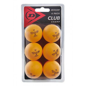 Dunlop Club Champ palline da tennis da tavolo Blister 6 Arancione