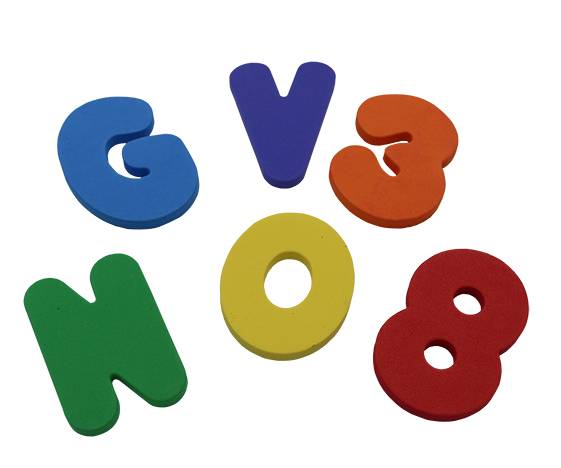 Set LETRAS y Numeros Foam