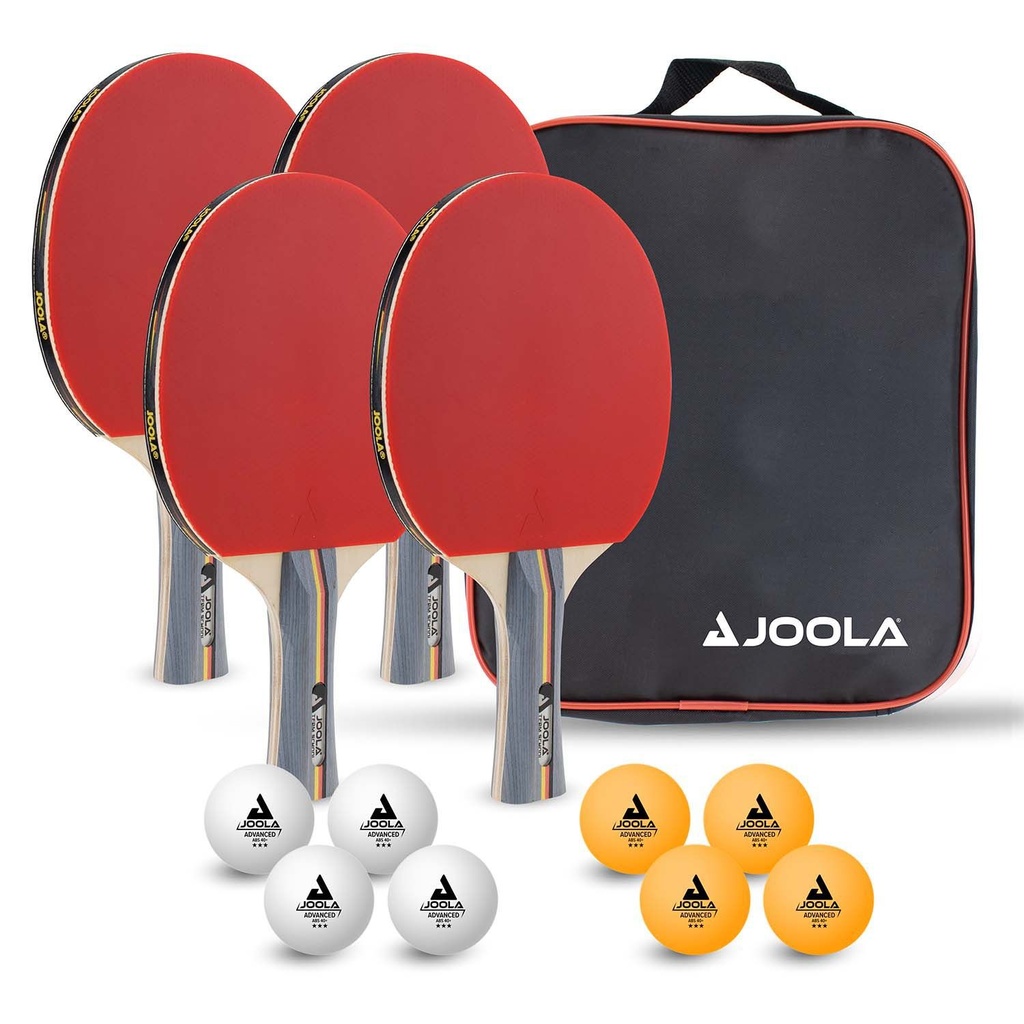 Set Tenis Mesa Joola Team School 4 palas + 8 Pelotas + Bolsa