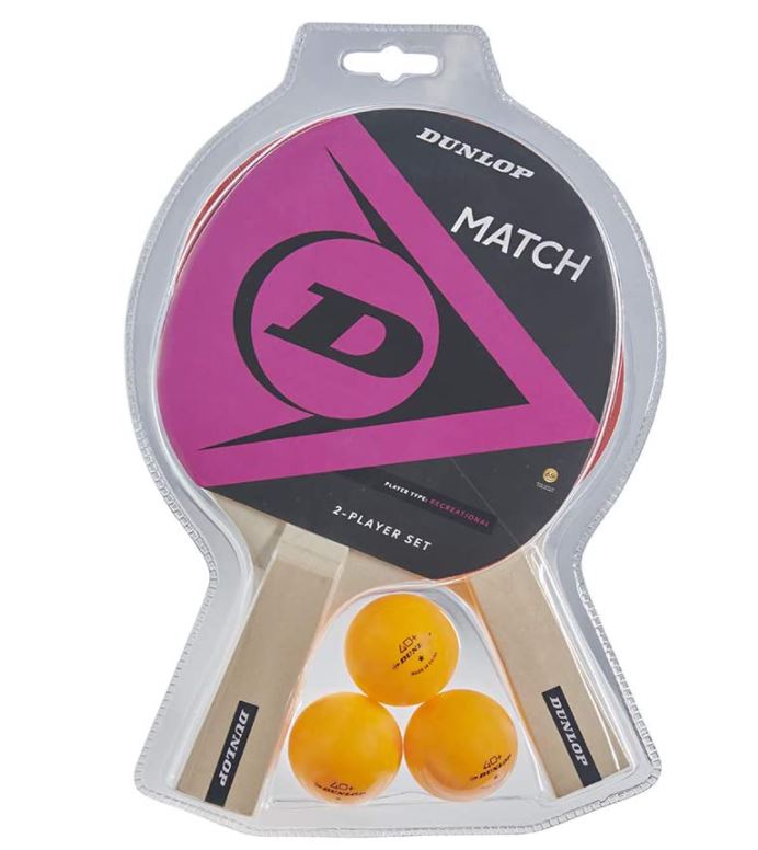 Tenis Mesa Dunlop Match 2 Players Set