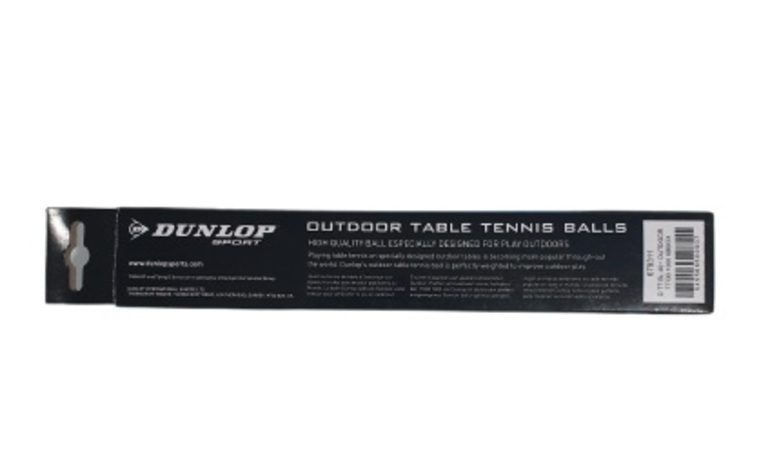 Tenis Mesa Dunlop Pelotas Outdoor TTOB 1000 6 bolas Blancas