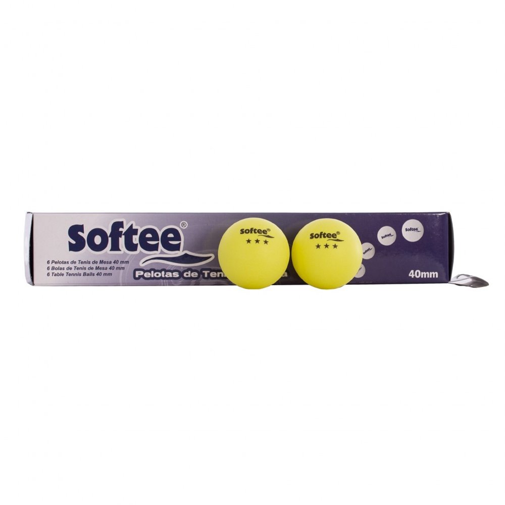 Pelotas ping Pong Softee 40 mm Caja 6 pelotas