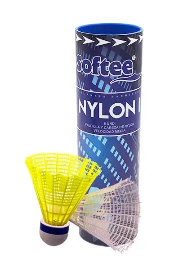 Volantes Bádminton Nylon I Amarillo x6