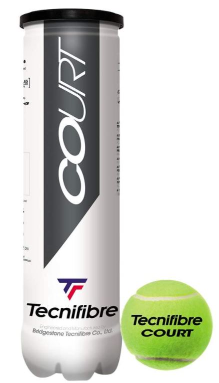 Pelotas Tenis Tecnifibre COURT B4 1 Bote de 4 pelotas