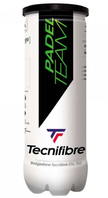 Pelotas Pádel Tecnifibre Pádel TEAM 1 bote 3 bolas