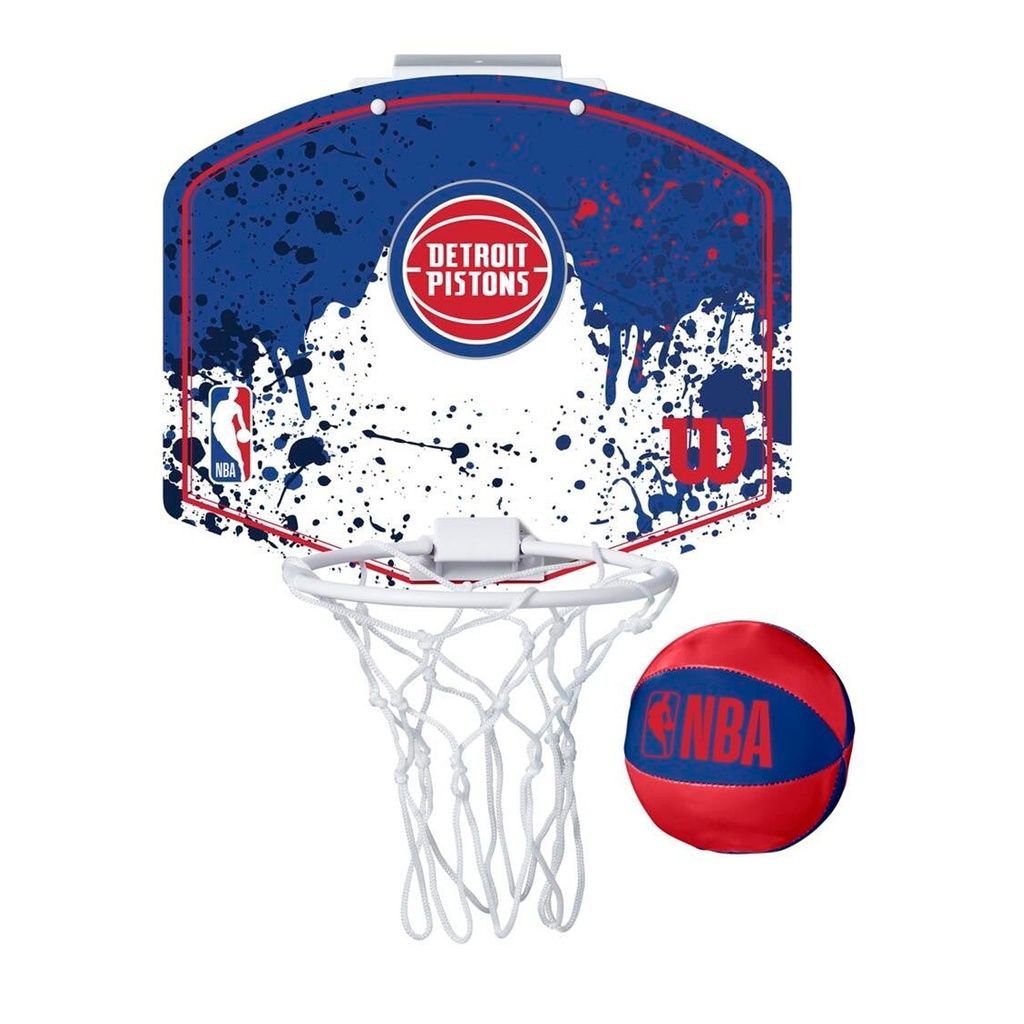 Mini Canasta Wilson Team Mini Hoop NBA Detroit Pistons