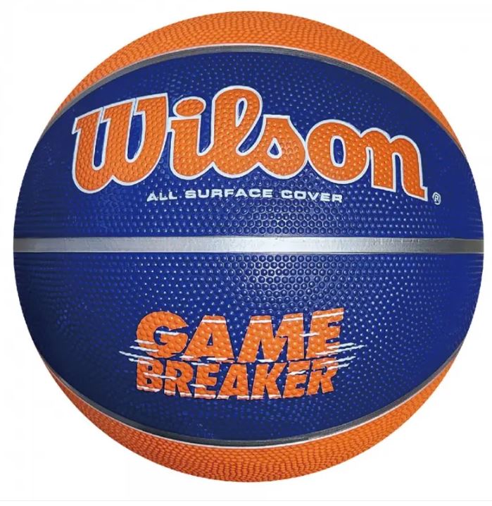 Balón Baloncesto Wilson Game Breaker Azul Naranja Talla 7