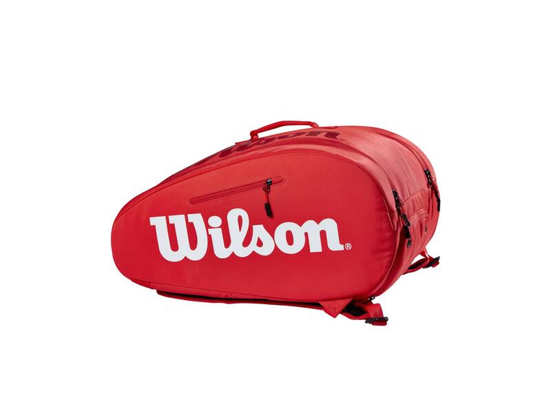 Paletero Wilson Super Tour Bag 6 RAQUETAS Rojo