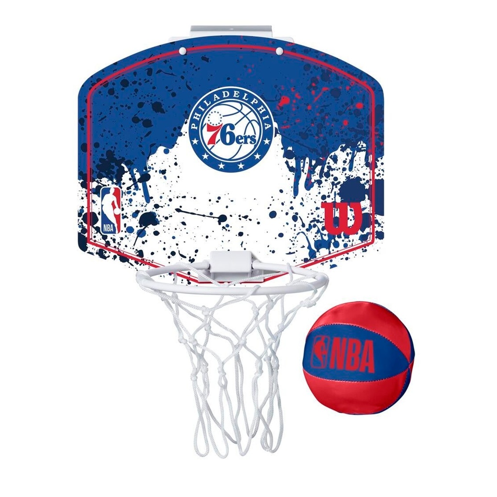 Mini Canasta Wilson NBA Team Mini Hoop Philadelphia 76Ers