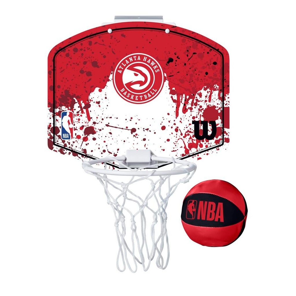 Mini Canasta Wilson NBA Team Mini Hoop Atlanta Hawks