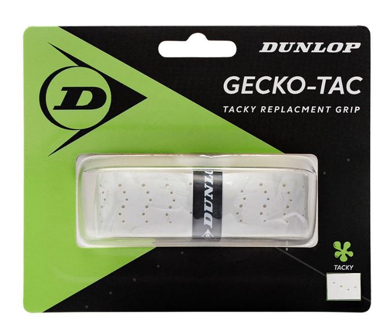 Grip Dunlop Gecko Tac Perforado Blanco