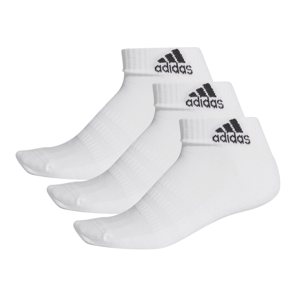 Calcetines adidas Cushioned Cortos Unisex 3 Par Blanco