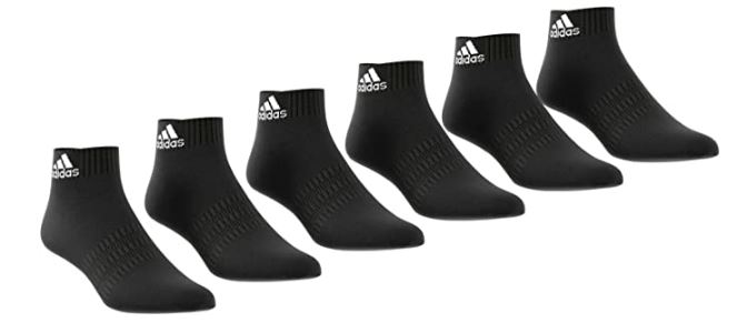 Calcetines adidas Cushioned Tobillo Unisex 6 Par Negro