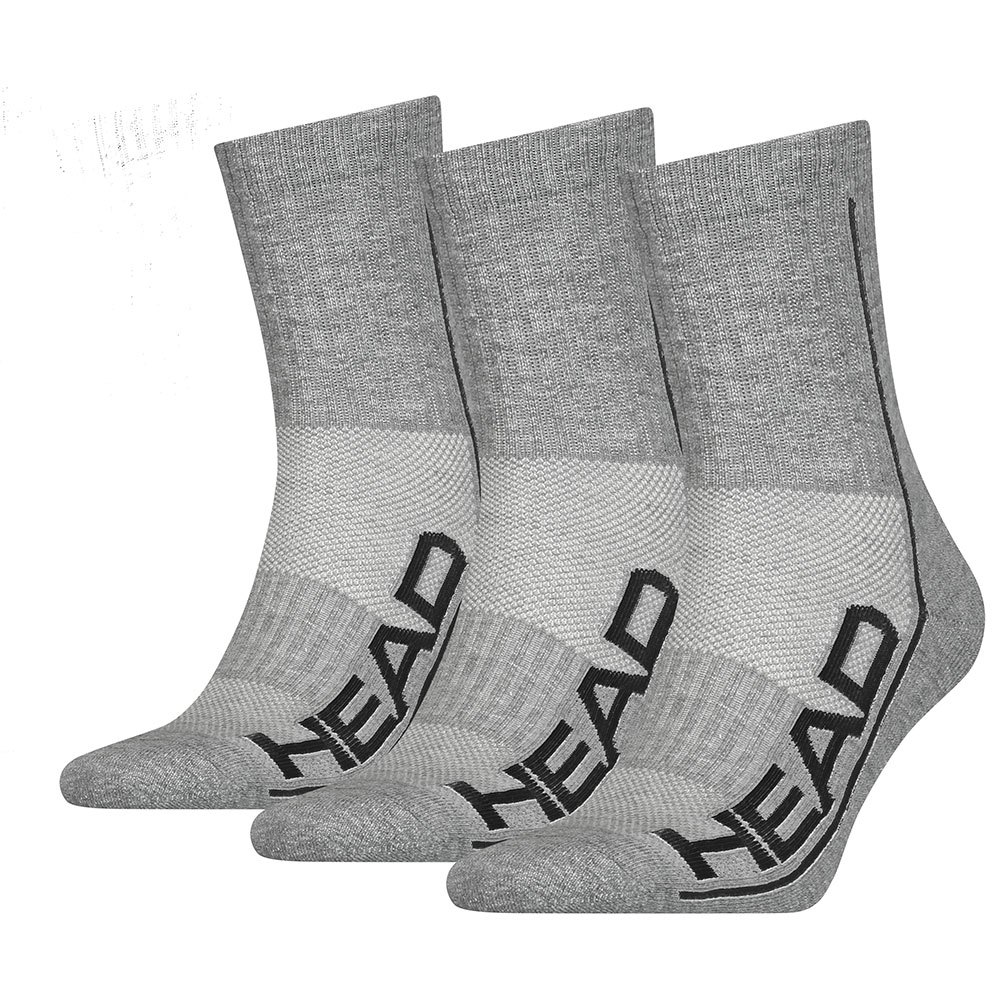 Calcetines Head Performance Crew 3 Pares Gris/Negro