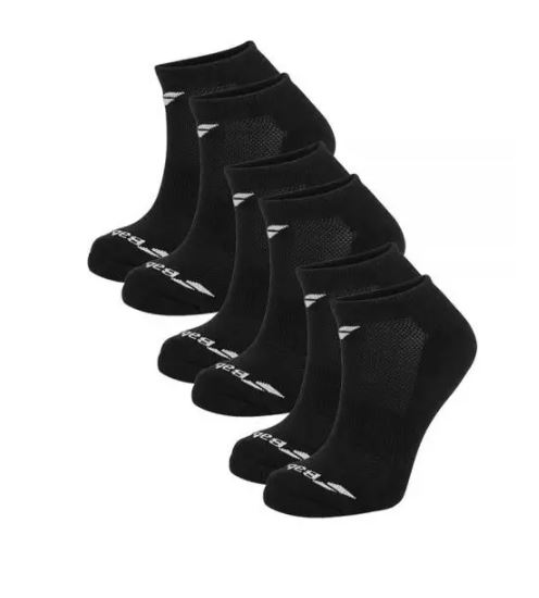 Calcetines Babolat Invisible Junior Pack 3 pares talla 31-34 Negro