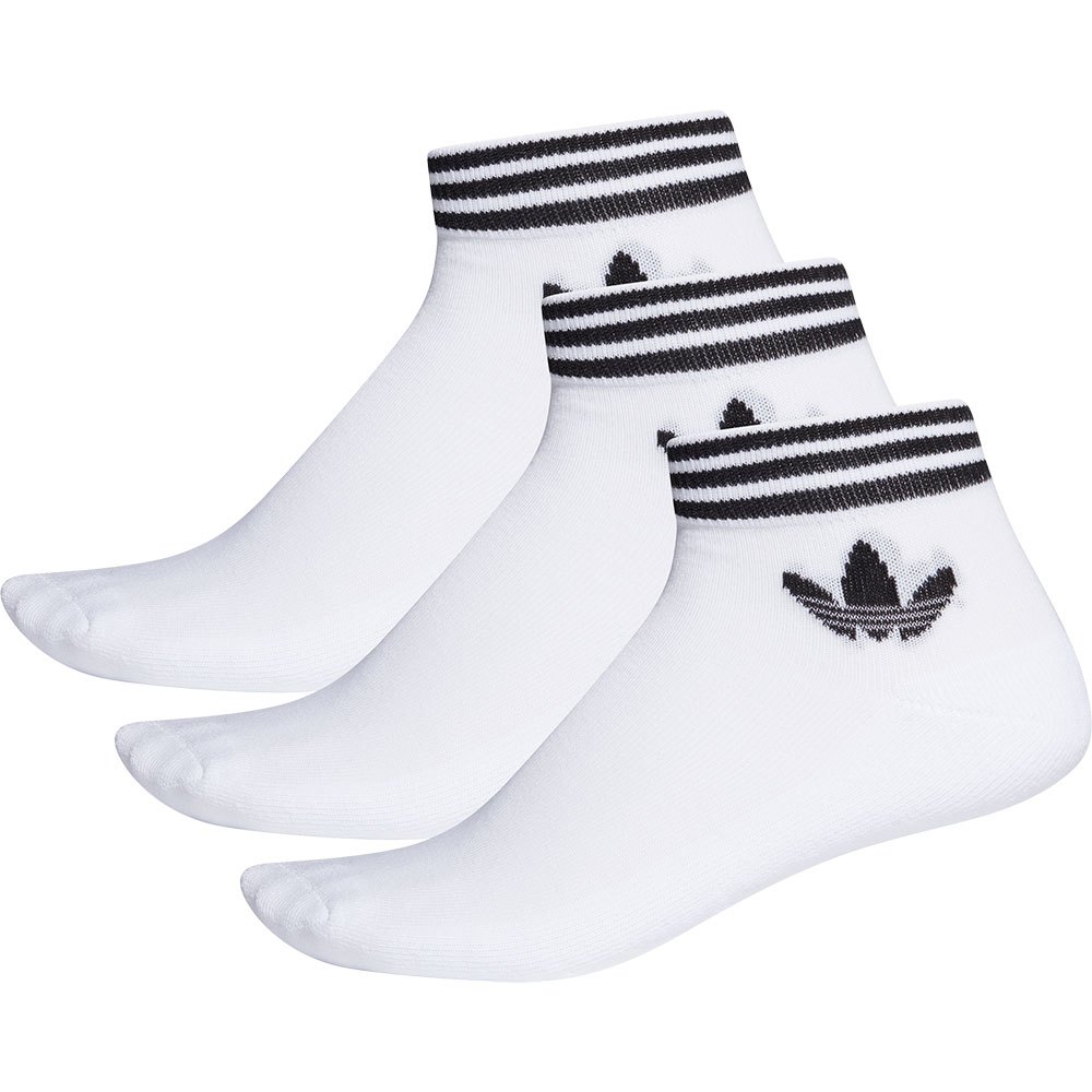 Calcetines adidas Originals Trefoil Tobilleros 3u Blanco Talla 35/38