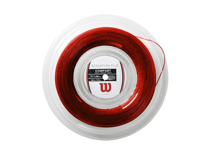 Cordaje Tenis Wilson Sensation Plus 1.25mm 200m Rojo