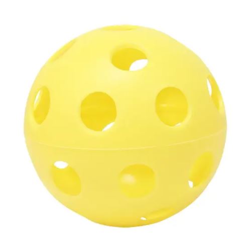 Hockey Floorball Pelota con Agujeros 10 cm pack 5 Pelotas Amarillo