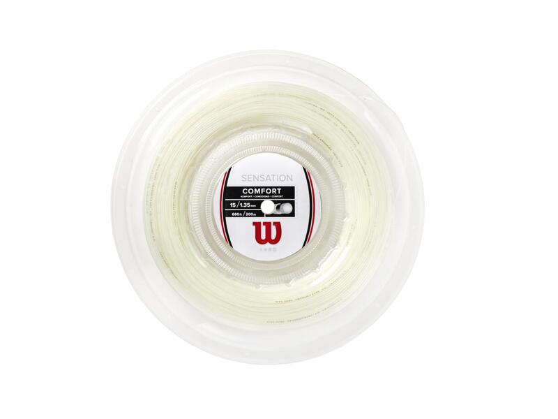 Cordaje Tenis Wilson Sensation 1.35mm Rollo 200m Transparente